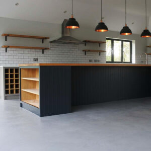 microcement kitchen flooring