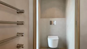 microcement bathroom walls