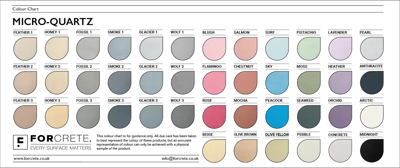 microcement colours