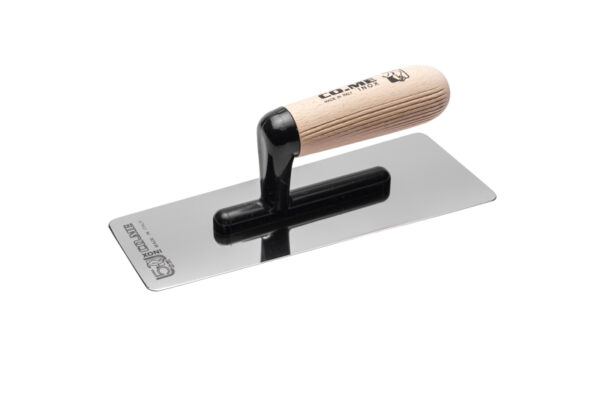 Mirror-polished trapezoidal finishing trowel, 240x100x.06mm