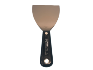Mirror-polished stainless-steel scraper, 100mm