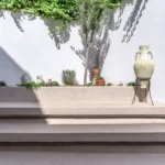 microcement outdoor kitchen