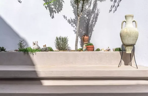 microcement outdoor kitchen