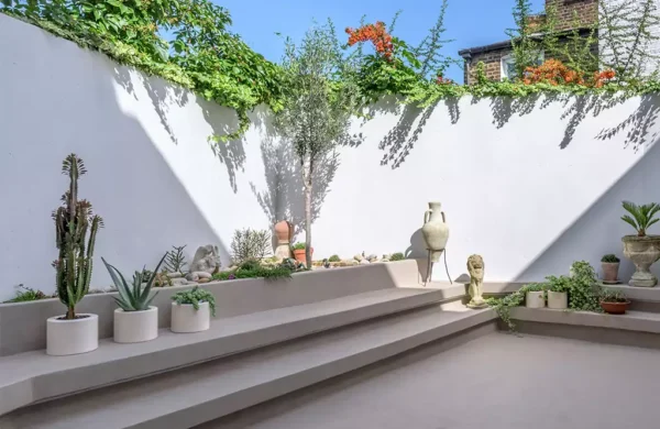 microcement outdoors
