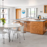 microcement and wood