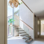 microcement and glass